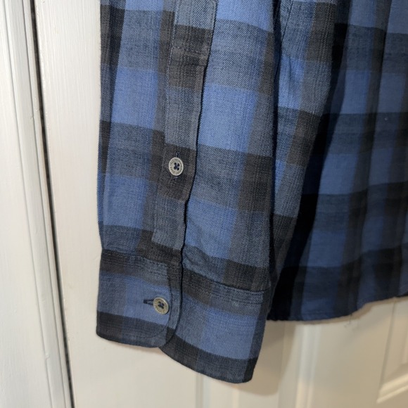True Religion Shirt Mens XL Plaid Button Up Long Sleeve Embroidered Slim - Picture 12 of 13